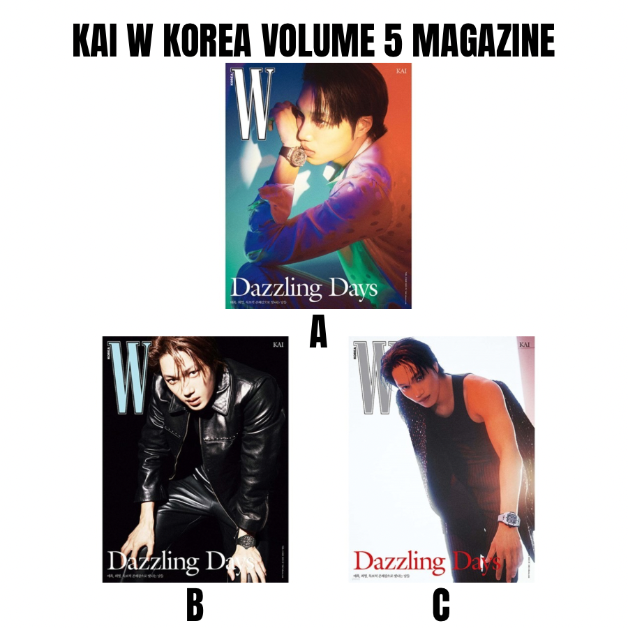 PRE ORDER KAI W Korea vol.5 magazine