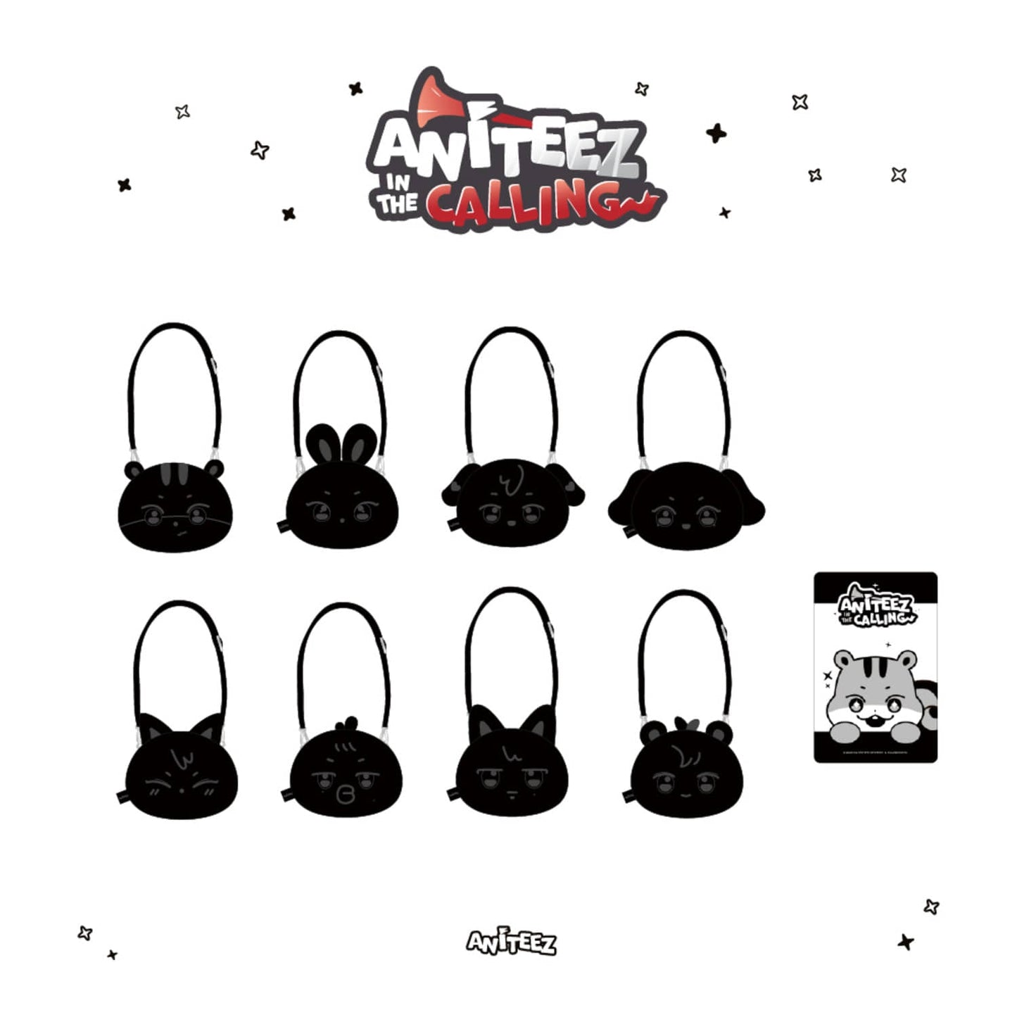 PRE ORDER Face Pouch Bag ATEEZ x ANITEEZ IN THE CALLING MD