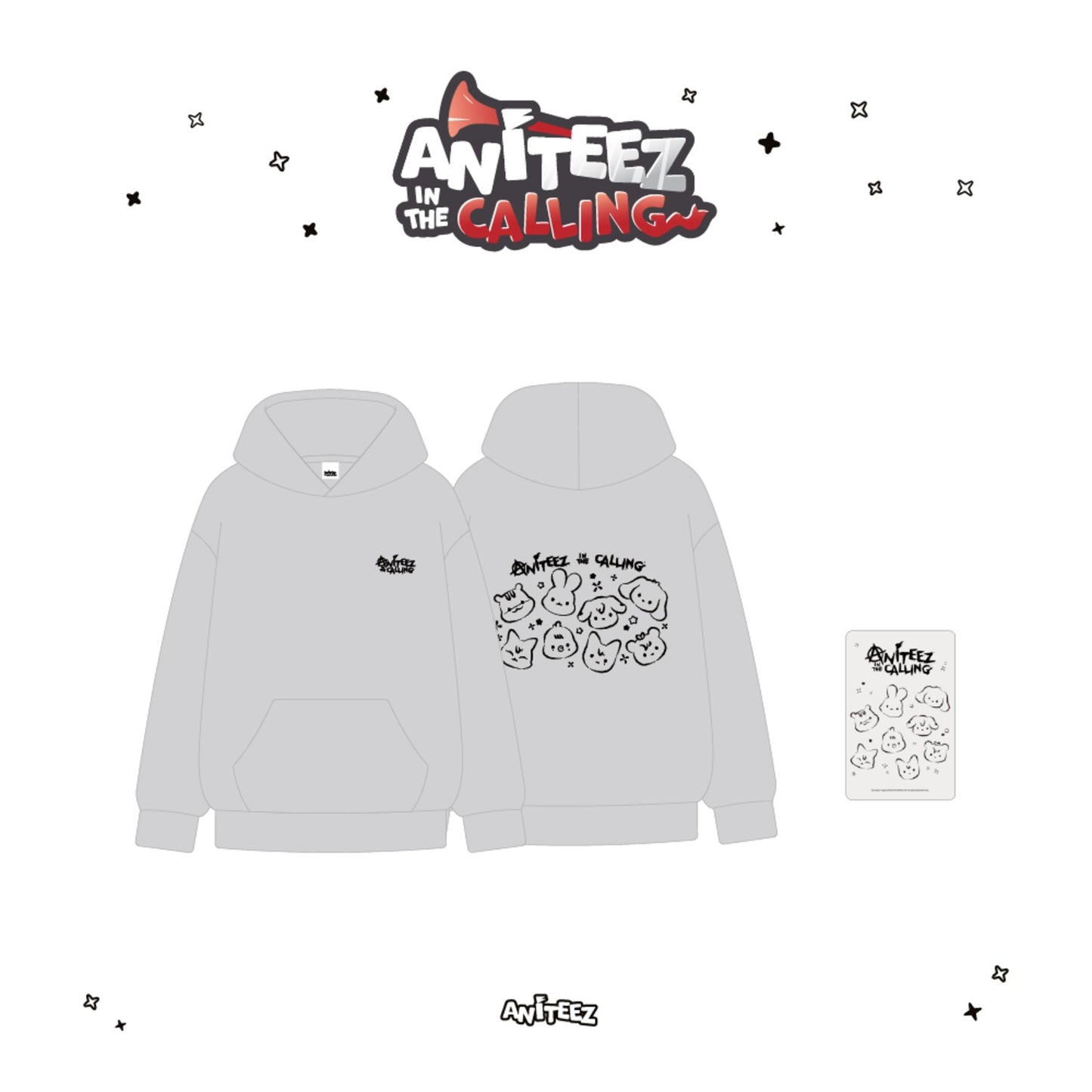 PRE ORDER Hoodie ATEEZ x ANITEEZ IN THE CALLING MD