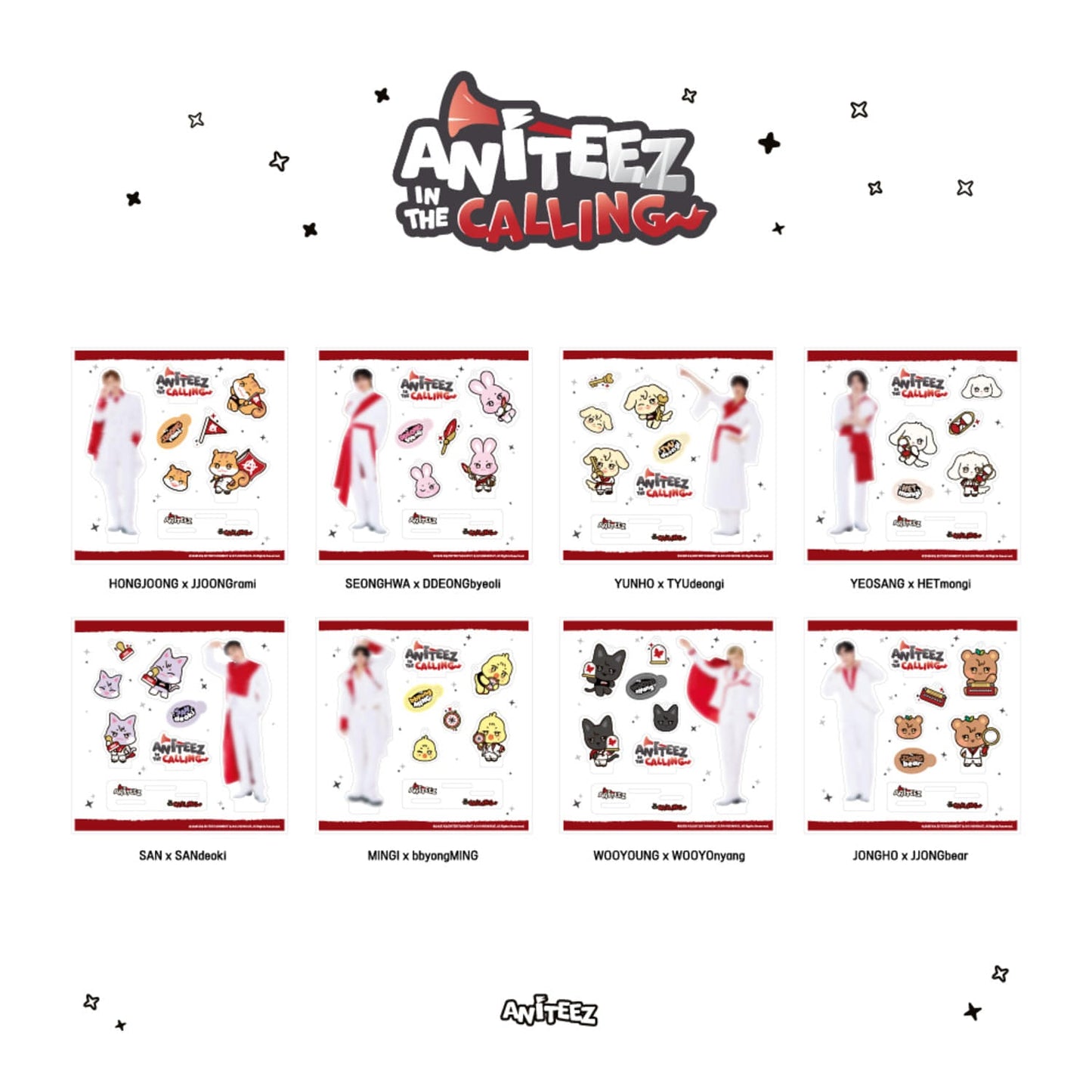 PRE ORDER Acrylic DIY Kit ATEEZ x ANITEEZ IN THE CALLING MD