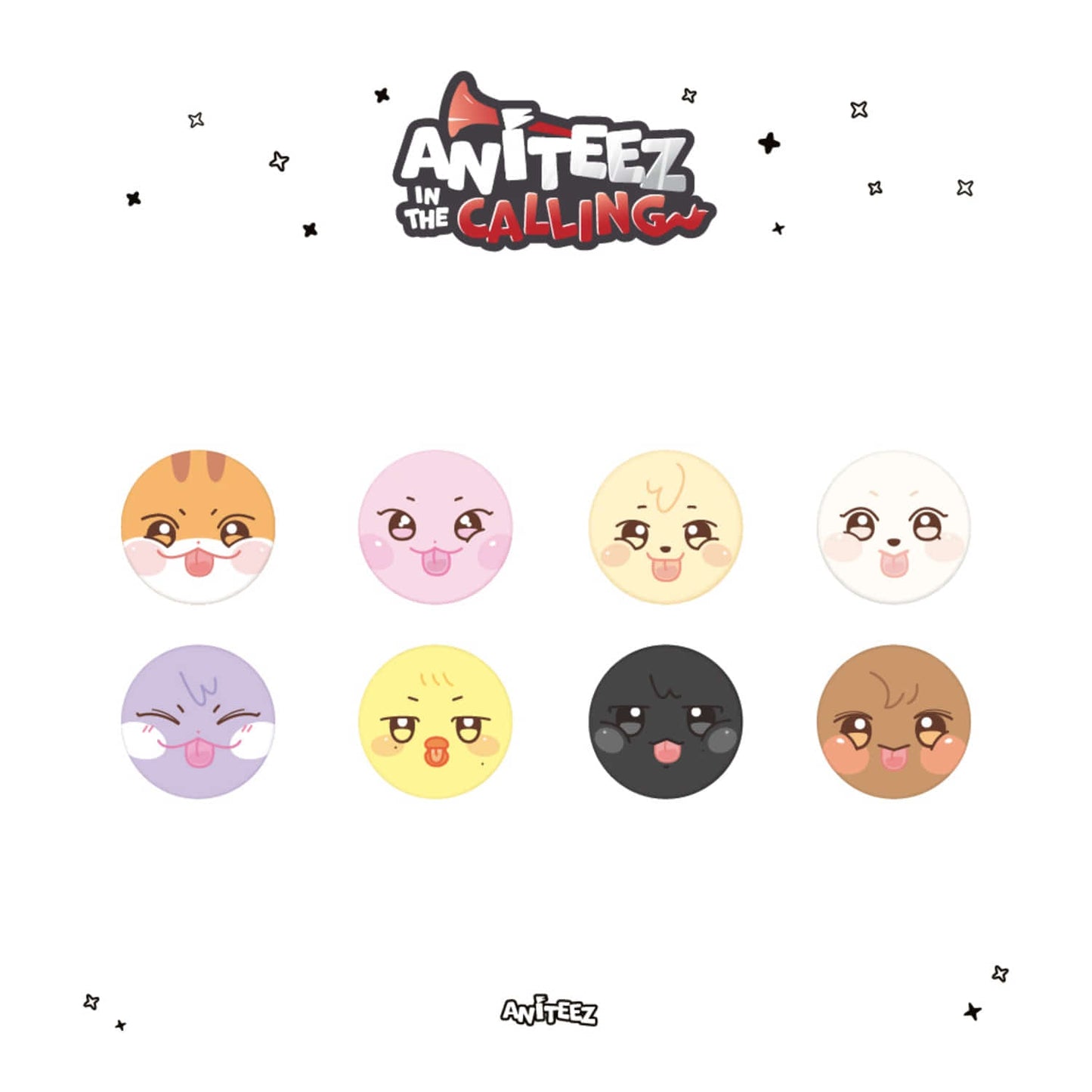 PRE ORDER Soft Pin Button ATEEZ x ANITEEZ IN THE CALLING MD