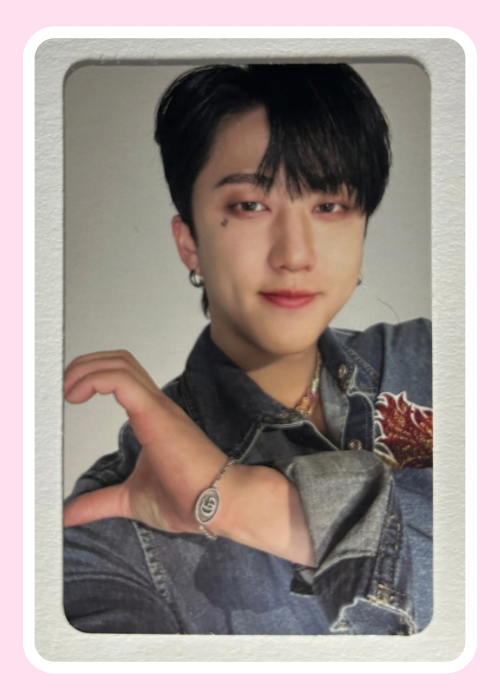 Changbin Stray Kids Maxident Hand Heart Photocard