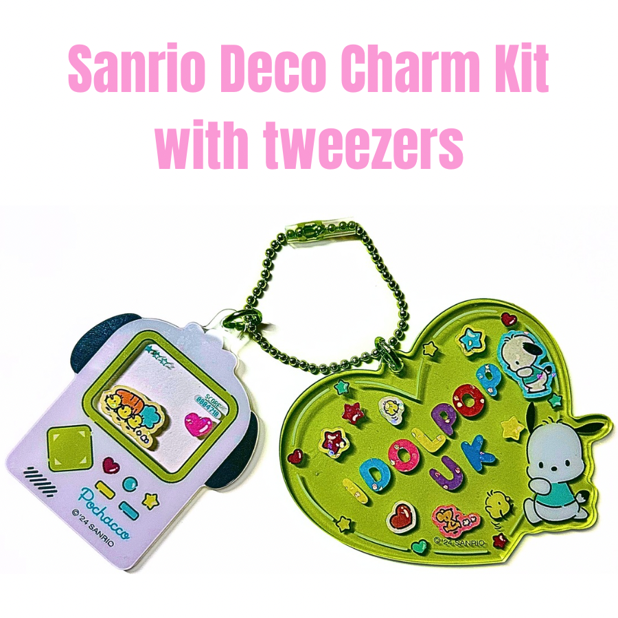 Sanrio Deco Charm Kit with tweezers