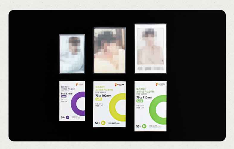 POPCORN GAMES 50x Premium Photocard Sleeve Hard (70x110mm)