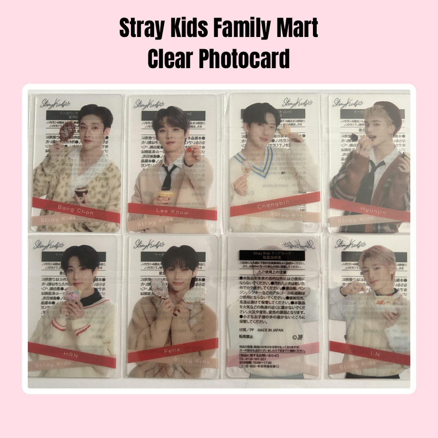 Stray Kids x Family Mart Clear Photocard