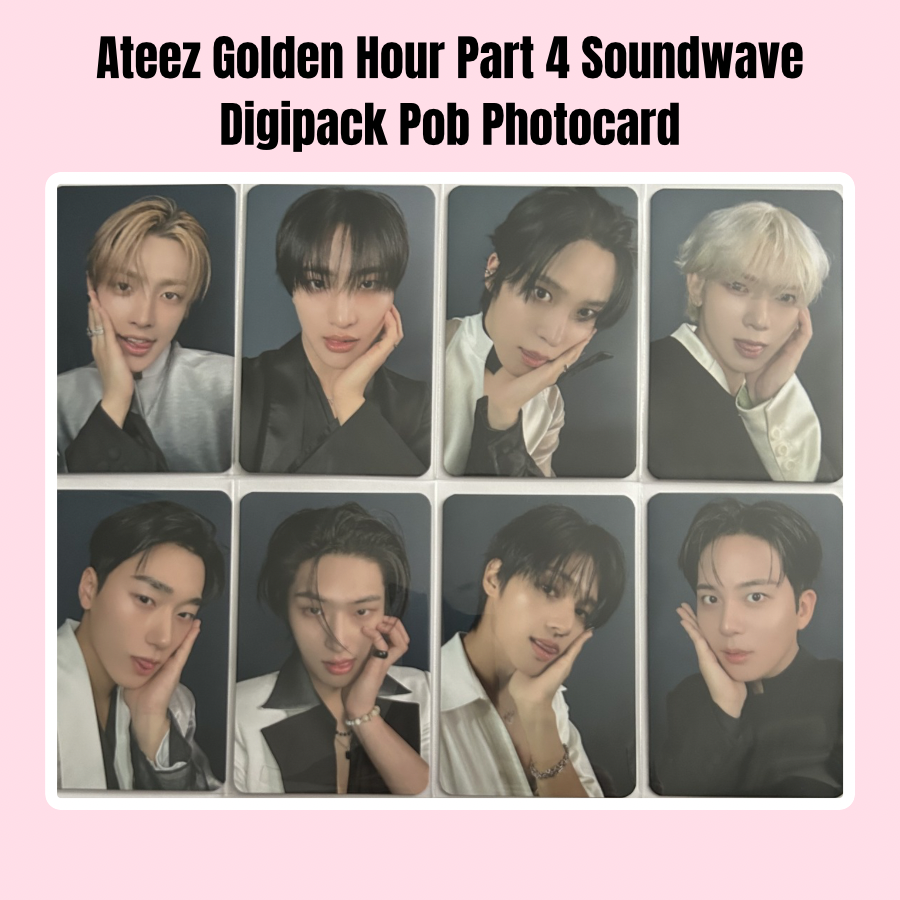 Ateez Golden Hour Part 4 Soundwave Digipack POB Photocard