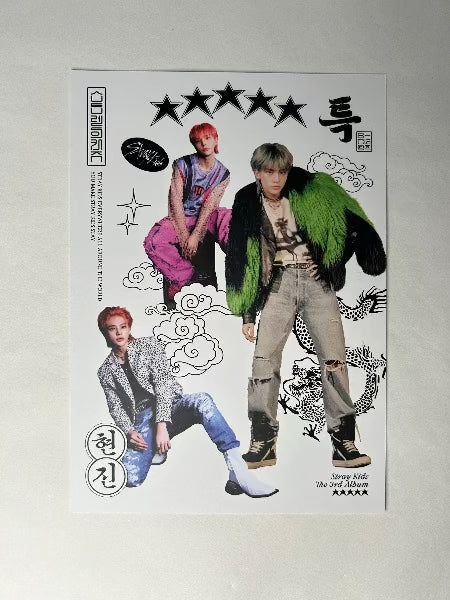Hyunjin Stray Kids 5 Star OOTD mini poster