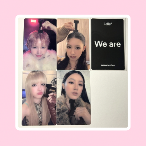 I-DLE We are Weverse Pob (Photocard & clear photocard)