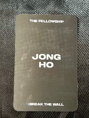 Jongho London Pop Up Shop Photocard (Ateez) back of card