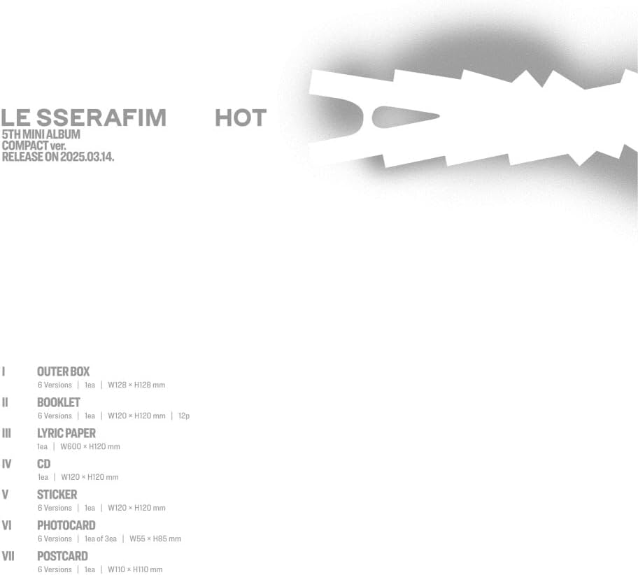 Le Sserafim HOT Compact version (Random)