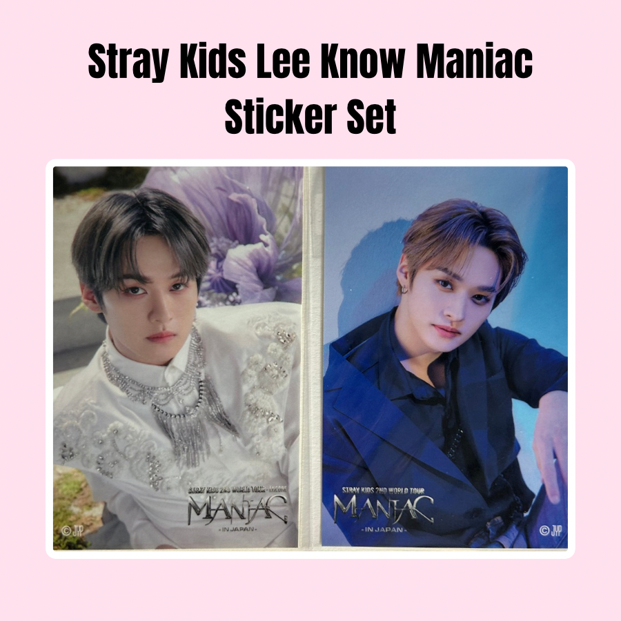 Lee Know Stray Kids Maniac Japan Sticker Set