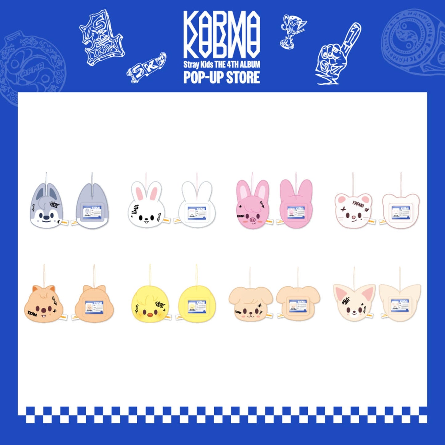 PRE ORDER SKZOO Name Tag Stray Kids KARMA POP UP