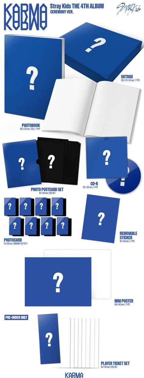 Stray Kids KARMA 4th Album CEREMONY / HOORAY Version