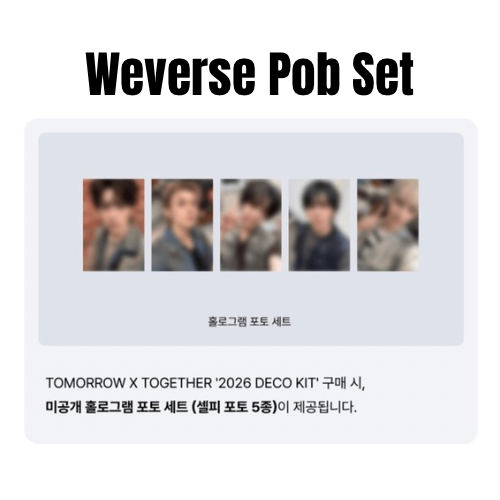 PRE ORDER TOMORROW X TOGETHER TXT 2026 Deco Kit Weverse Pob