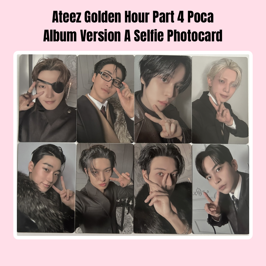 Ateez Golden Hour Part 4 Poca Album Version A Selfie Photocard