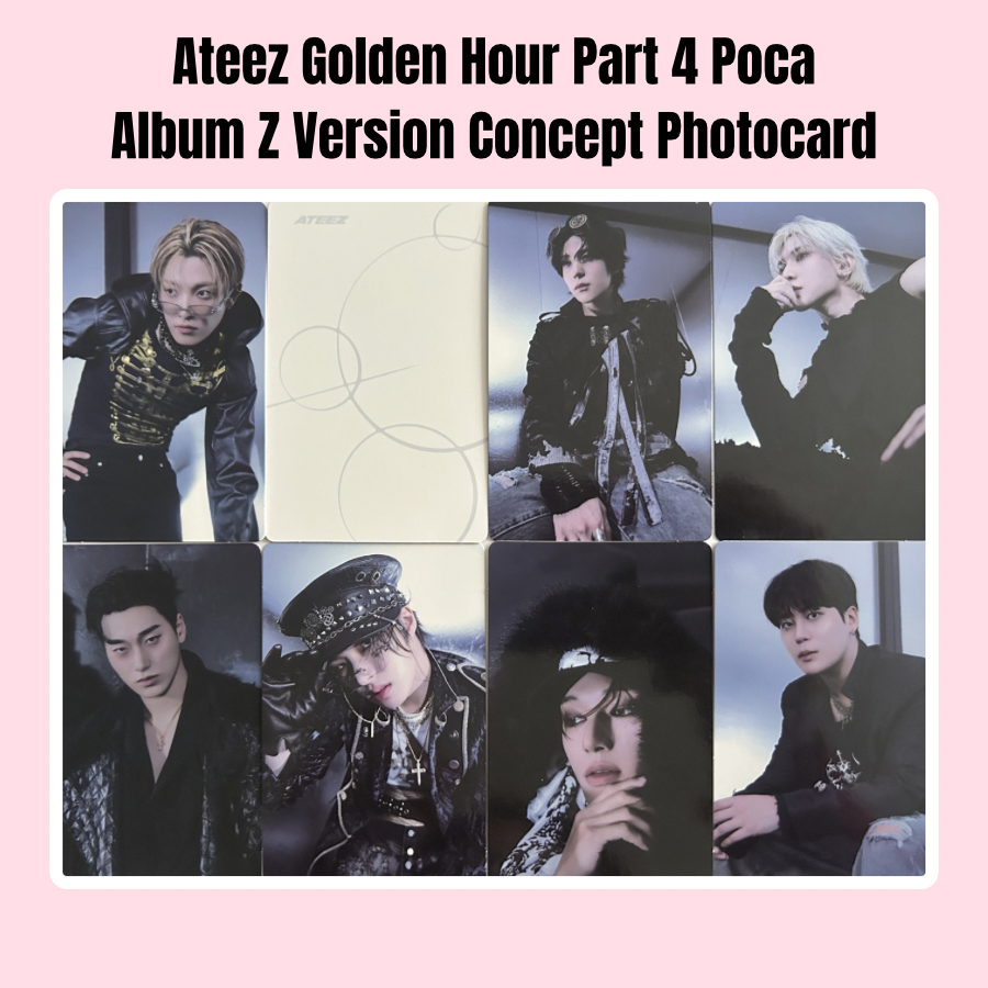 Ateez Golden Hour Part 4 Poca Album Z Version Concept Photocard