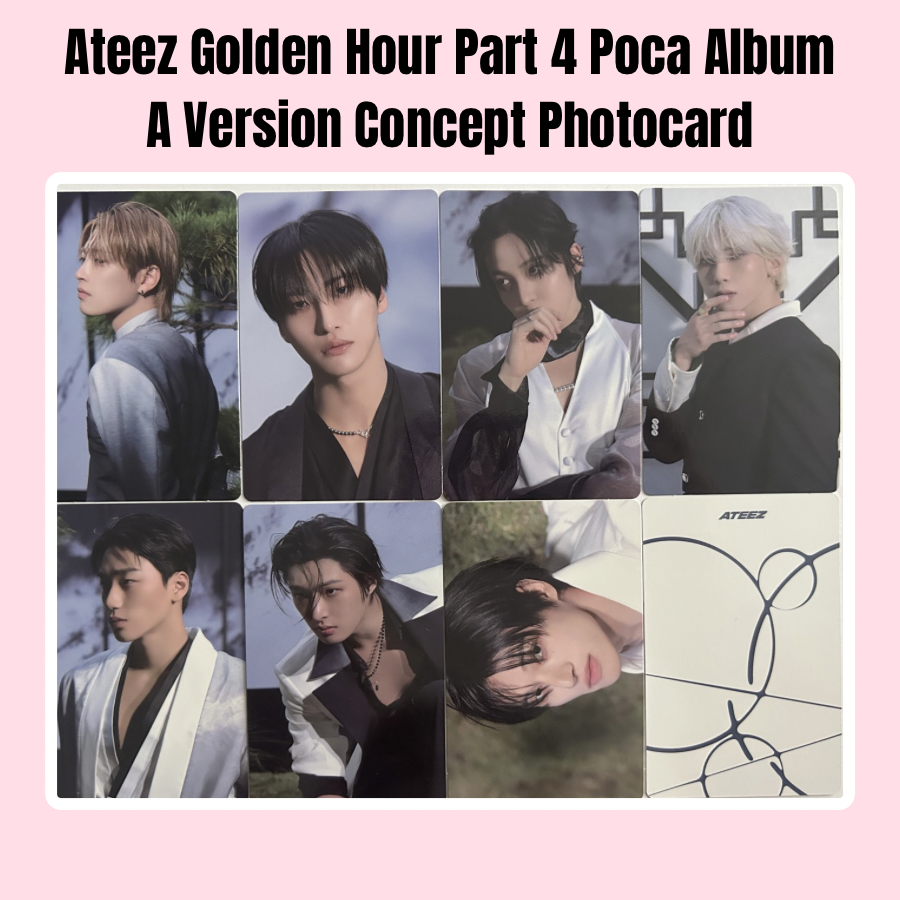Ateez Golden Hour Part 4 Poca Album A Version Concept Photocard