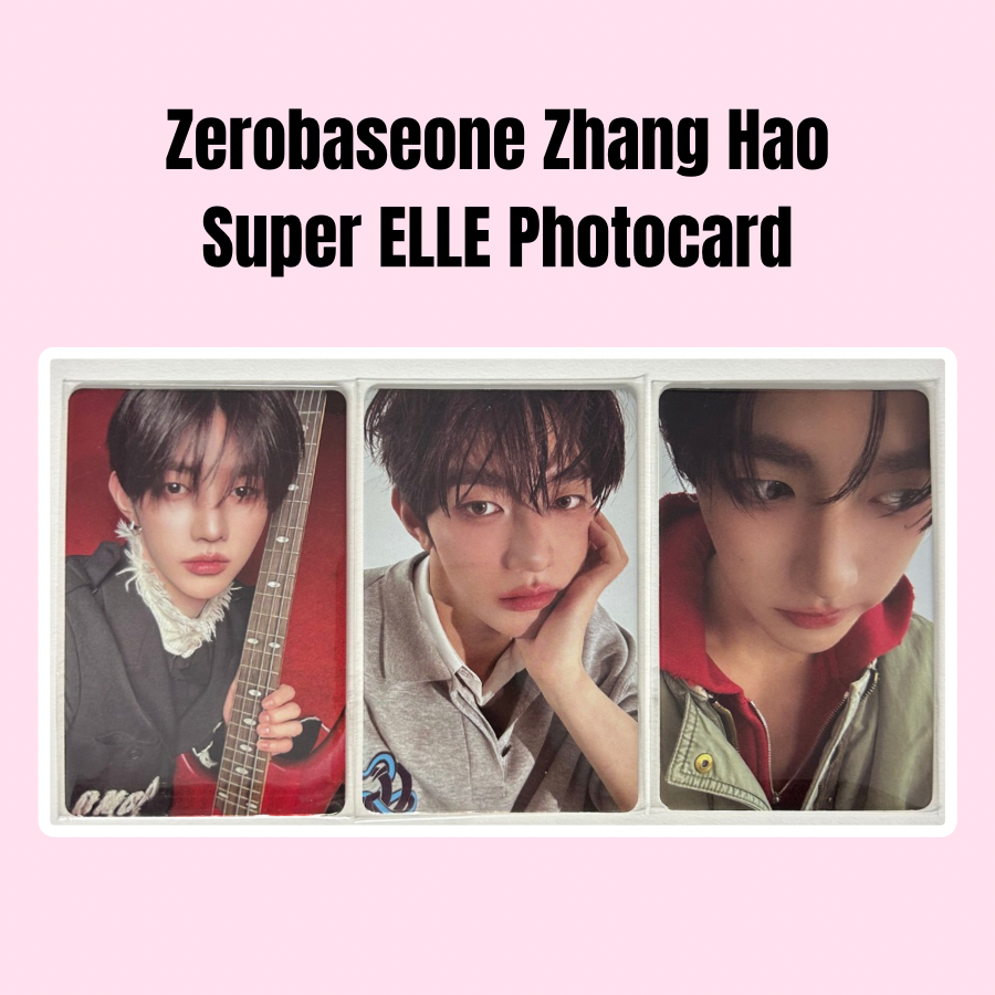 Zhang Hao Zerobaseone Super ELLE Photocard Version Choice
