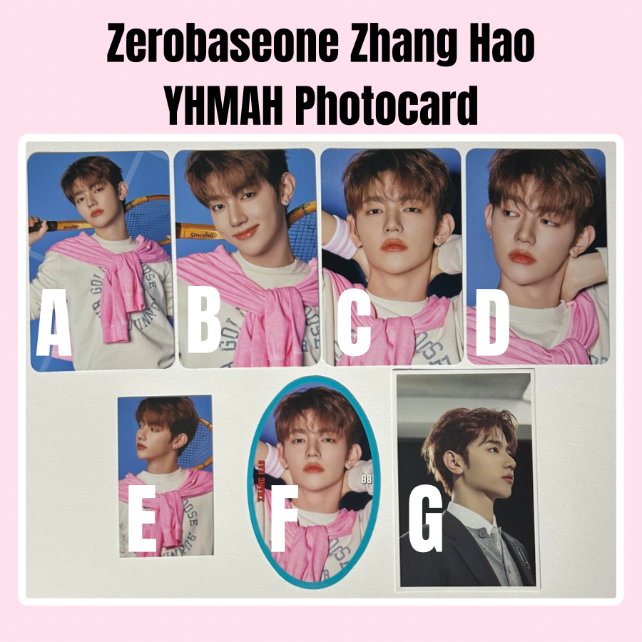 Zhang Hao Zerobaseone YHMAH Photocard Version Choice