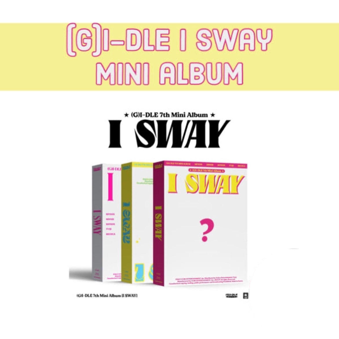 (G)I-dle I SWAY album RANDOM VERSION