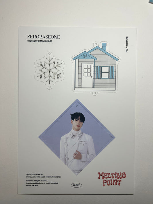 Zerobaseone Hanbin melting point paper mobile