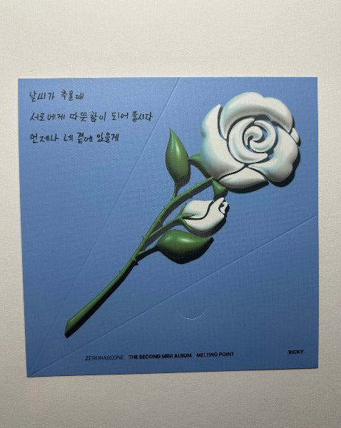 Zerobaseone Ricky Melting Point message card