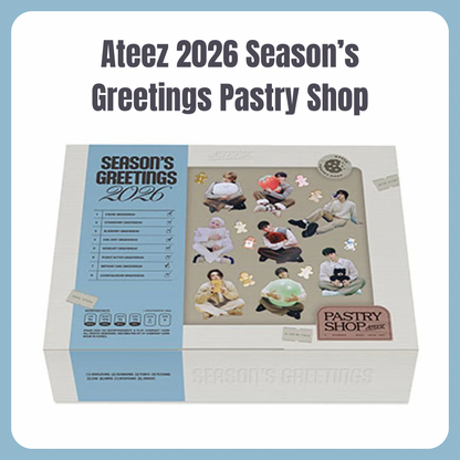 PRE ORDER Ateez 2026 Season’s Greetings Pastry Shop