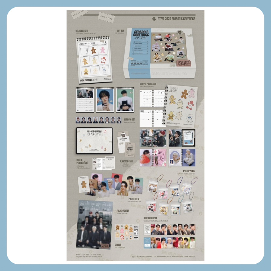PRE ORDER Ateez 2026 Season’s Greetings Pastry Shop