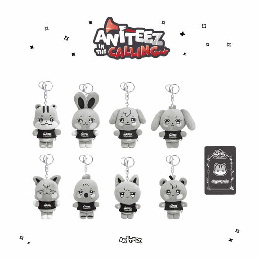 PRE ORDER The Calling Aniteez Plush Keyring ATEEZ x ANITEEZ IN THE CALLING MD