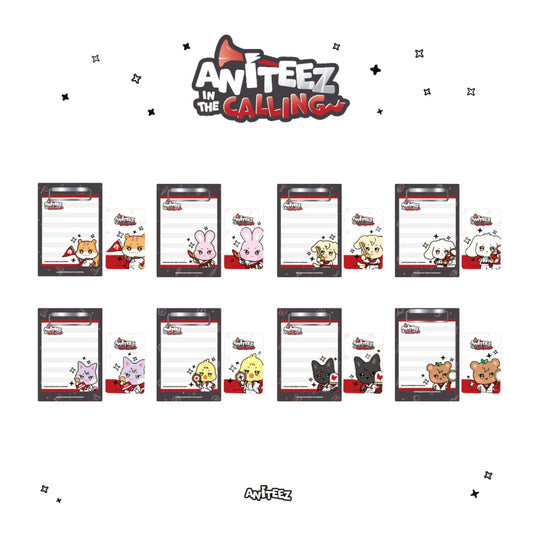 PRE ORDER Mini Clipboard & Memo Pad Set ATEEZ x ANITEEZ IN THE CALLING MD
