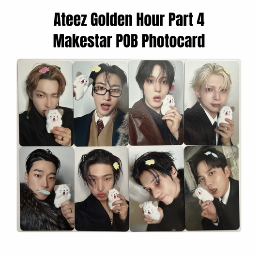 Ateez Golden Hour Part 4 Makestar POB Photocard