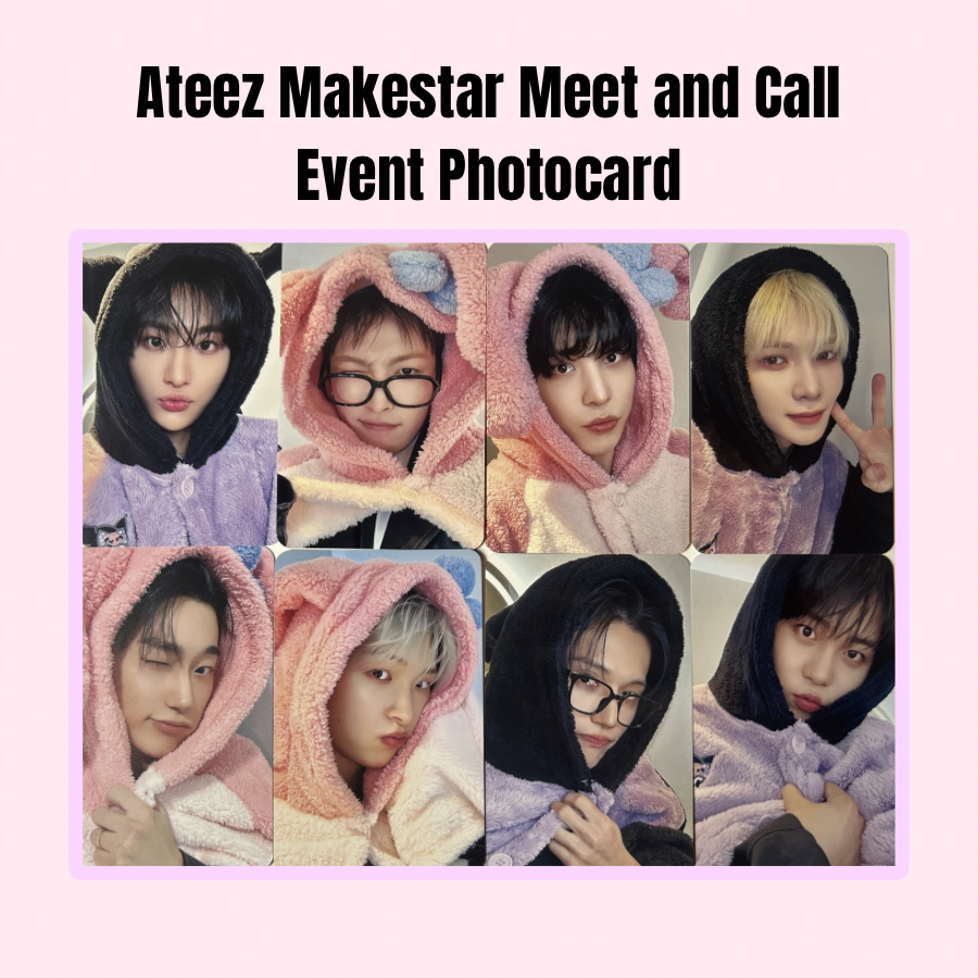 Ateez Golden Hour Part 4 Pocaalbum Makestar Meet and Call Photocard POB