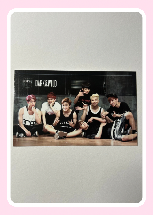 BTS Dark & Wild Album Group Photocard