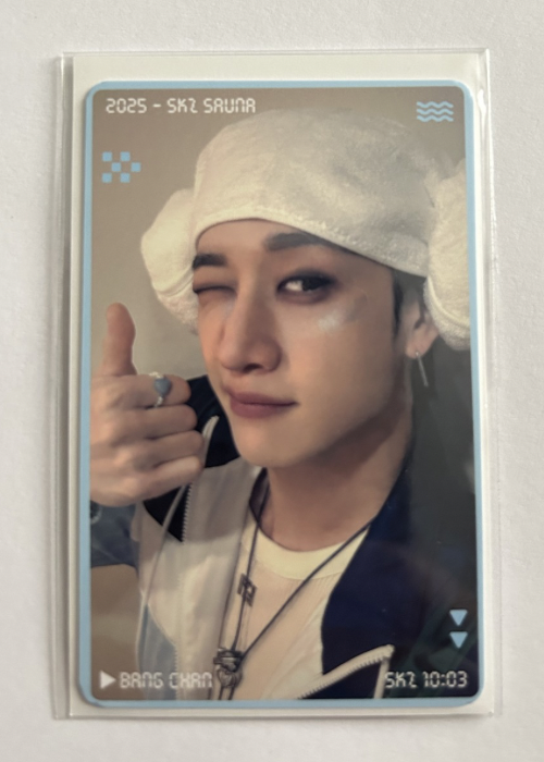 Bangchan Stray Kids Sauna Merch Pob Photocard