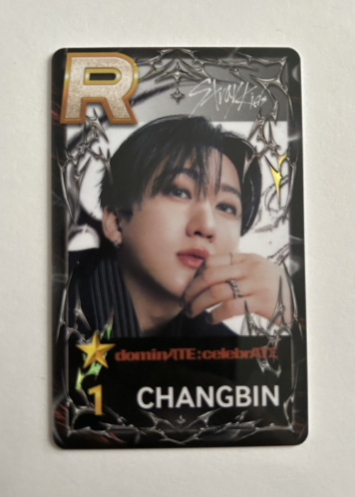 Changbin Stray Kids DominATE CelebrATE Jyp Superstar Plastic Photocard