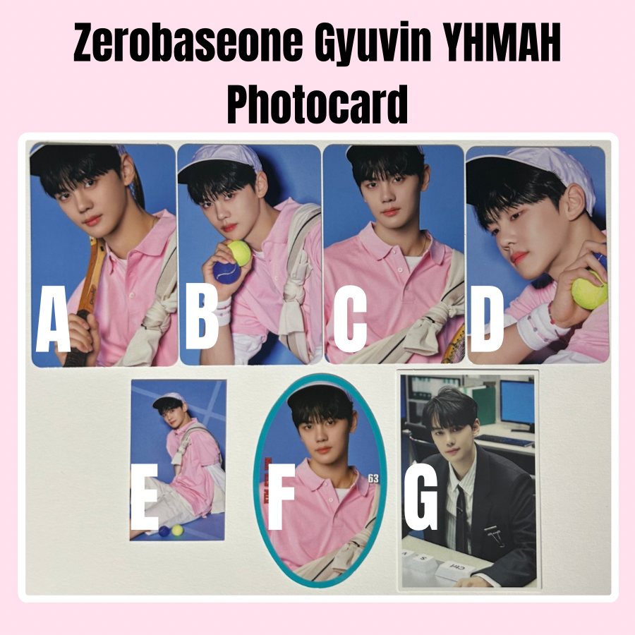 Gyuvin Zerobaseone YHMAH Photocard Version Choice