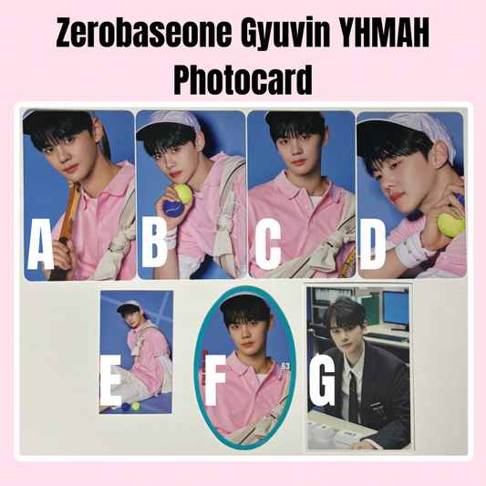 Gyuvin Zerobaseone YHMAH Photocard Version Choice