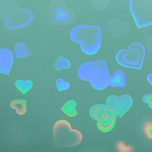 Holographic Heart Photocard Sleeves (61x91mm) 50pcs with colour choice