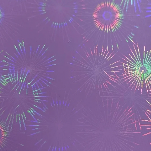 Holographic firework Photocard Sleeves (61x91mm) 50pcs with colour choice