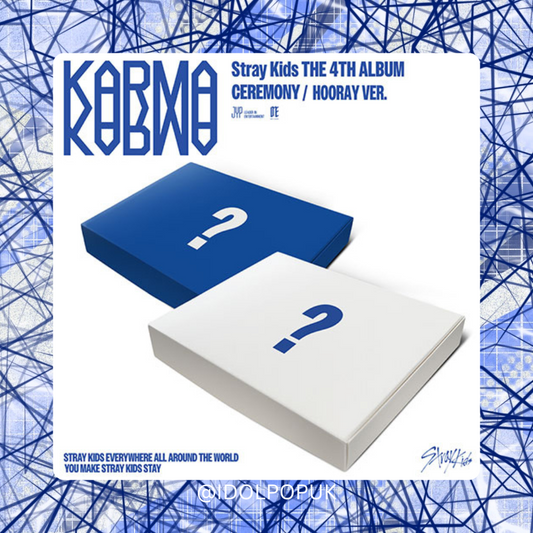 PRE ORDER Stray Kids KARMA 4th Album CEREMONY / HOORAY Version