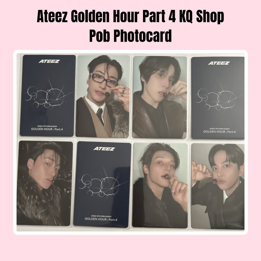 Ateez Golden Hour Part 4 KQ Shop Digipack POB Photocard