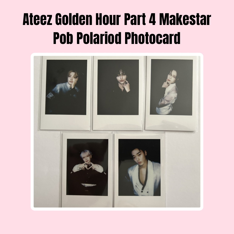 Ateez Golden Hour Part 4 Makestar POB Polaroid Photocard