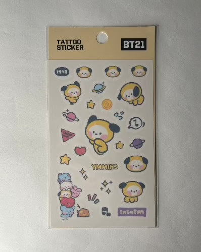 Chimmy BT21 Tattoo Sticker