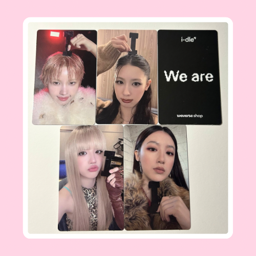 I-DLE We are Weverse Pob (Photocard & clear photocard)