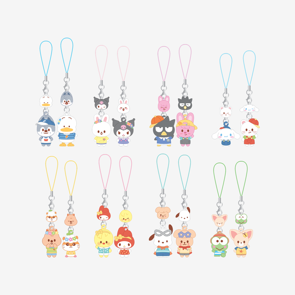 PRE ORDER Stray Kids Skzoo x Sanrio Characters Mini Figure Couple Keyring
