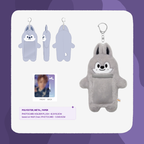 Stray Kids Magic School SKZOO PHOTOCARD HOLDER PLUSH