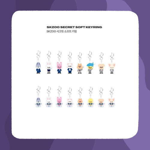 Stray Kids Magic School Secret Soft Keyring (random)