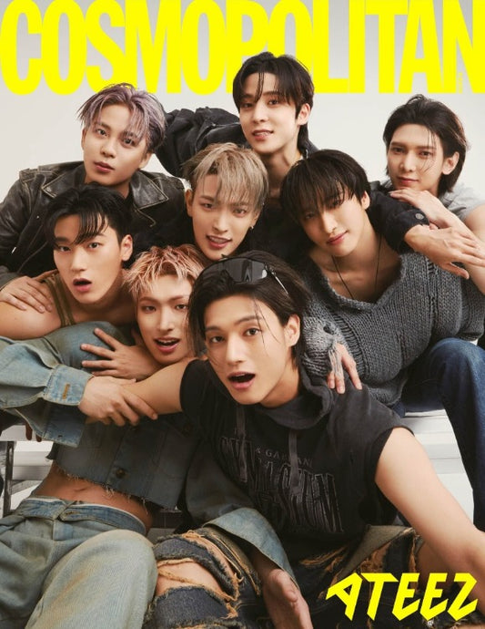 ATEEZ Cosmopolitan Korea August 2023 MEMBER CHOICE GROUP, idolpopuk