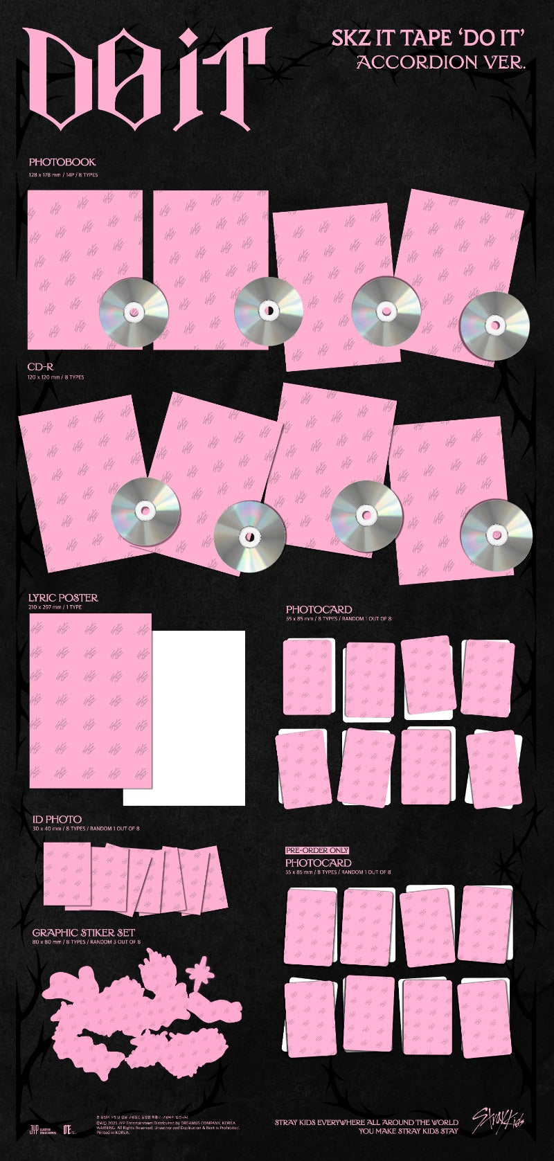 PRE ORDER Stray Kids SKZ IT TAPE [DO IT] Accordion Version pob choice