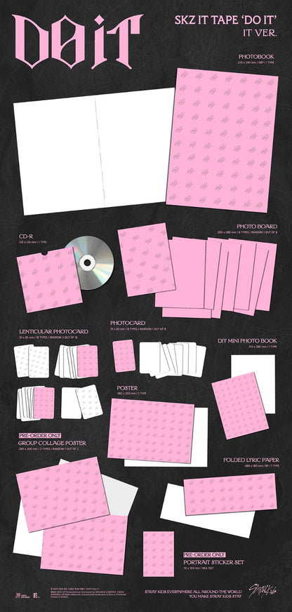 PRE ORDER Stray Kids SKZ IT TAPE [DO IT] IT Version pob choice